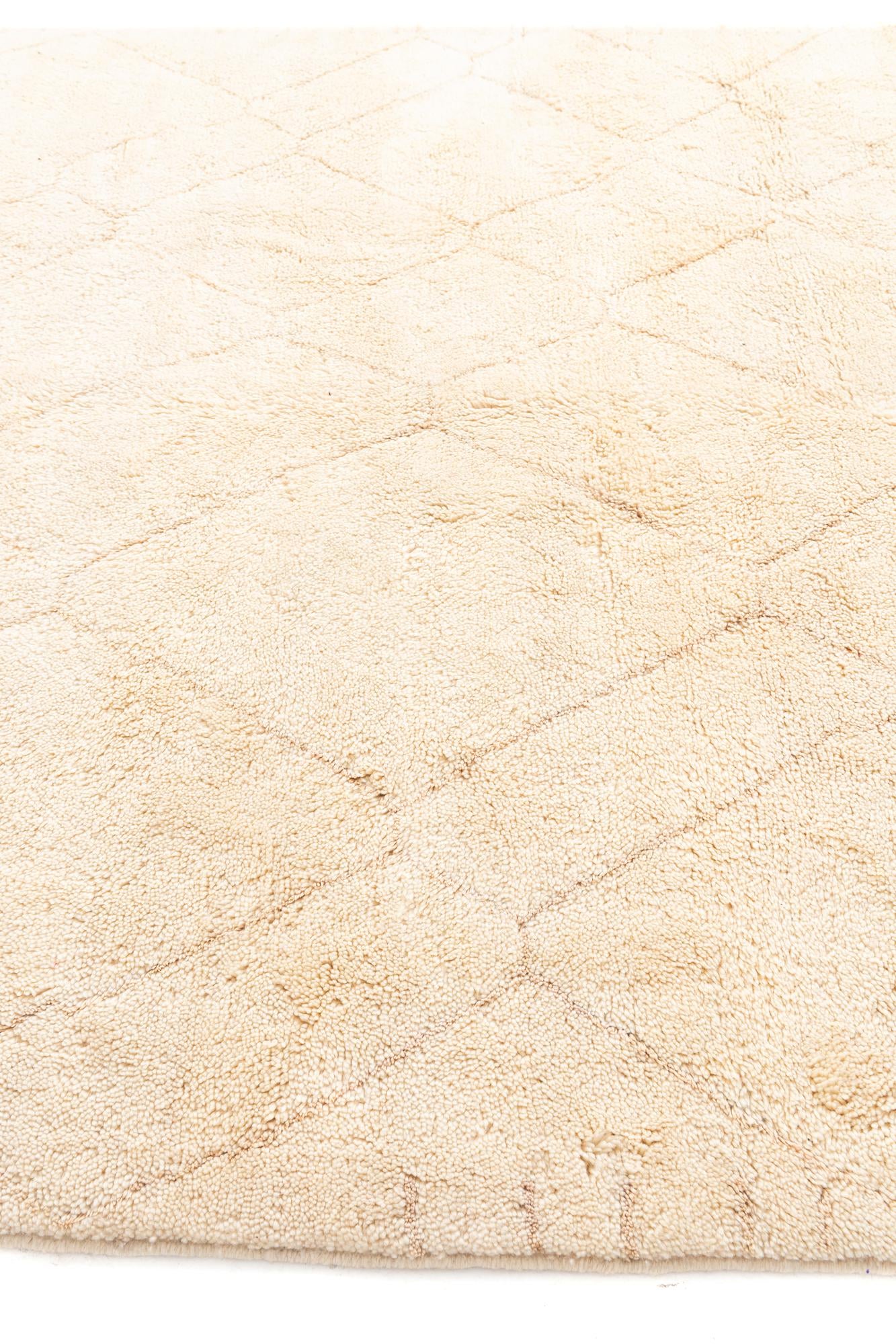 7' 4 x 11' 6 Hand Knotted Moroccan Wool Rug