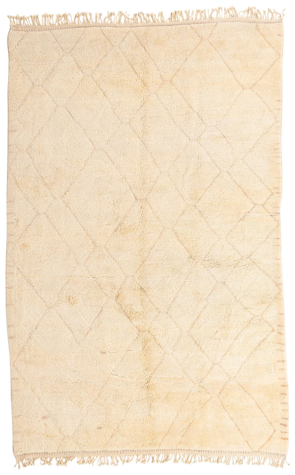 7' 4 x 11' 6 Hand Knotted Moroccan Wool Rug
