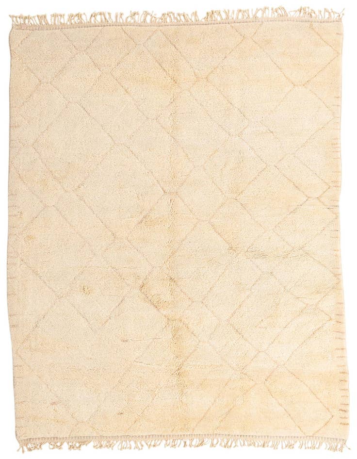 Detail image of 7' 4 x 11' 6 Hand Knotted Moroccan Wool Rug