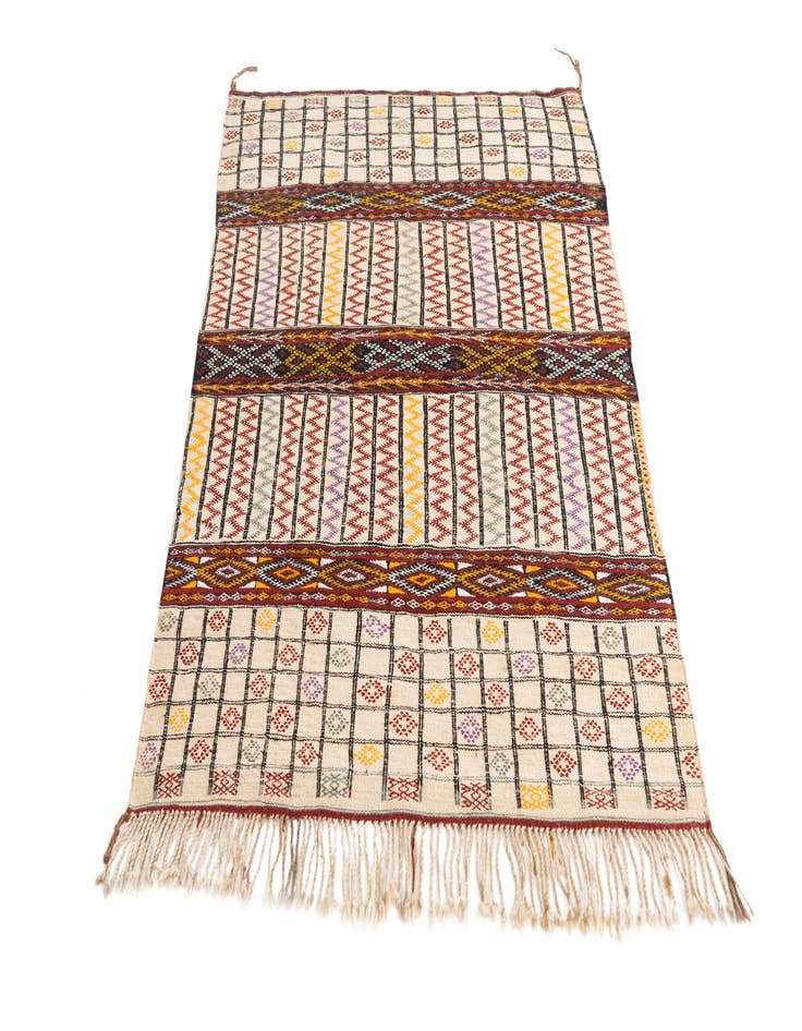 Detail image of 3' 7 x 5' 2  Hand Knotted Moroccan Oriental Wool Rug