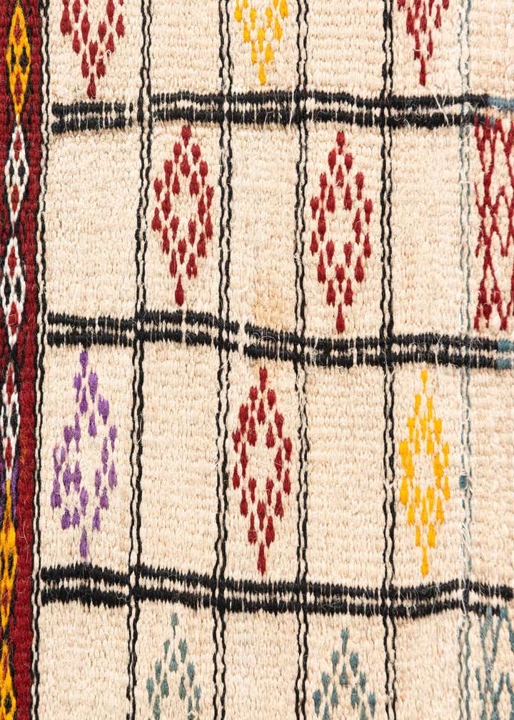 3' 7 x 5' 2 Hand Knotted Moroccan Oriental Wool Rug