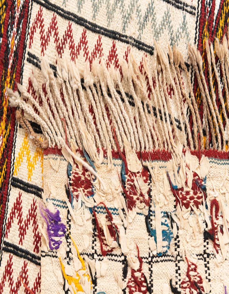 Detail image of 3' 7 x 5' 2  Hand Knotted Moroccan Oriental Wool Rug