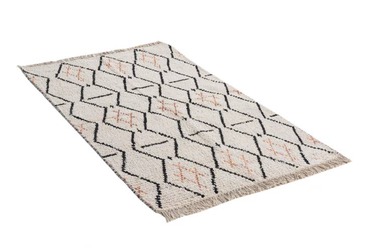 Detail image of 3' 2 x 5' 3 Hand Knotted Moroccan Wool Rug