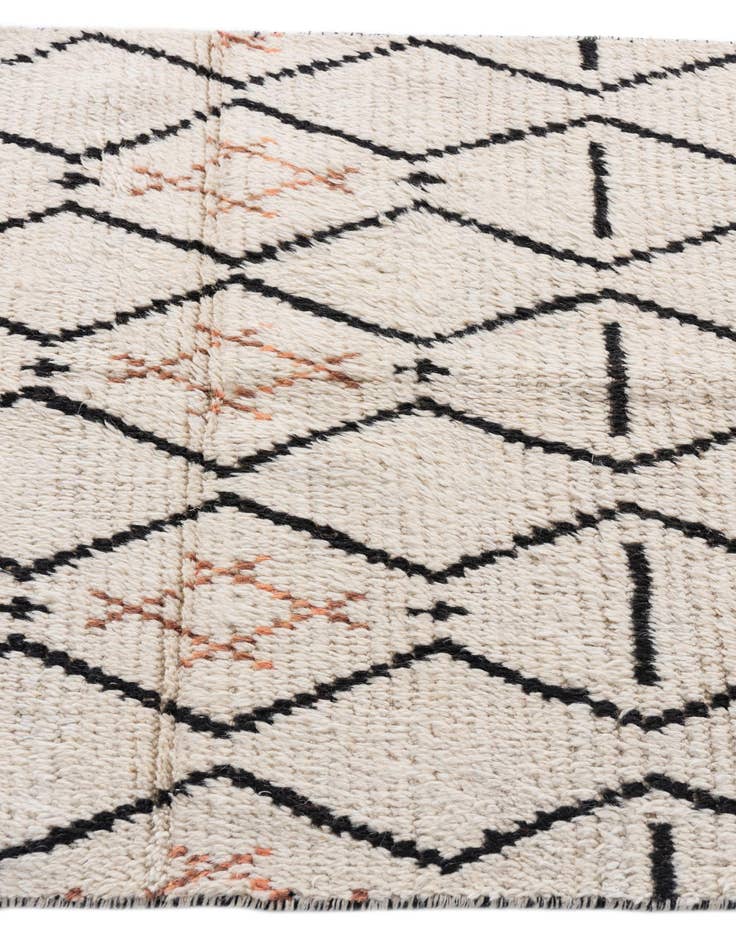 Detail image of 3' 2 x 5' 3  Hand Knotted Moroccan Wool Rug