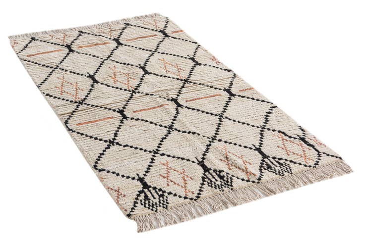 Detail image of 3' x 5' 4 Hand Knotted Moroccan Wool Rug