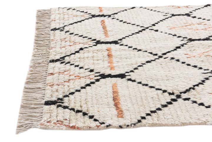 3' x 5' 4 Hand Knotted Moroccan Wool Rug