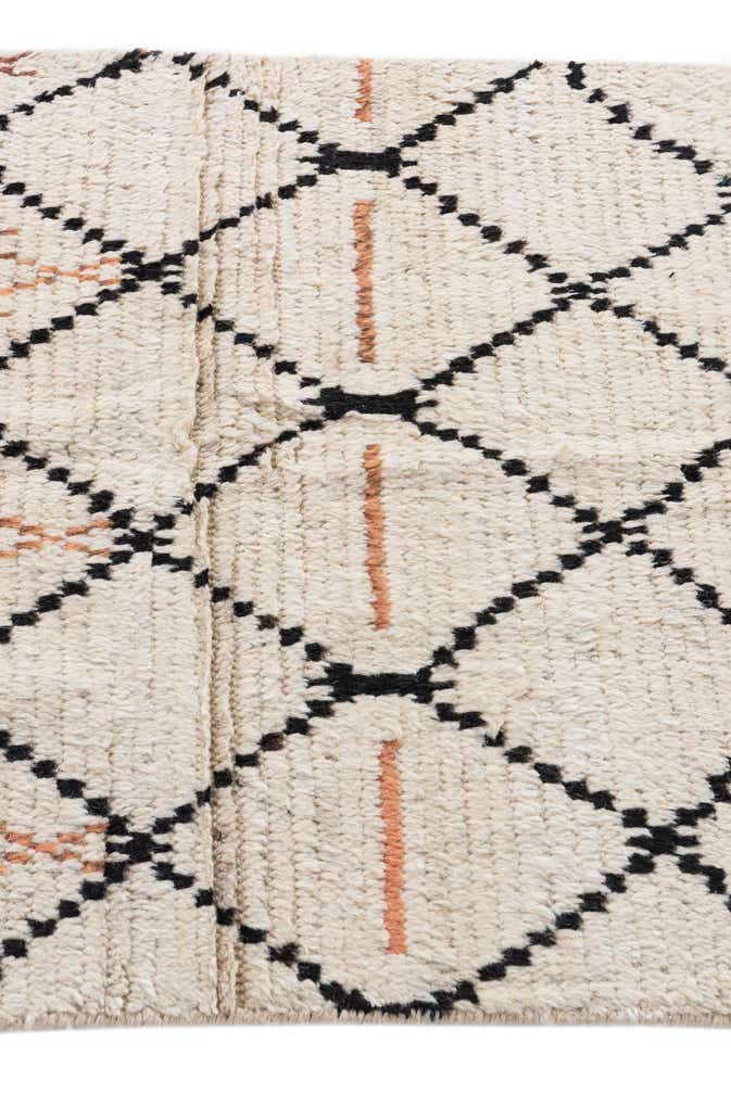 3' x 5' 4 Hand Knotted Moroccan Wool Rug