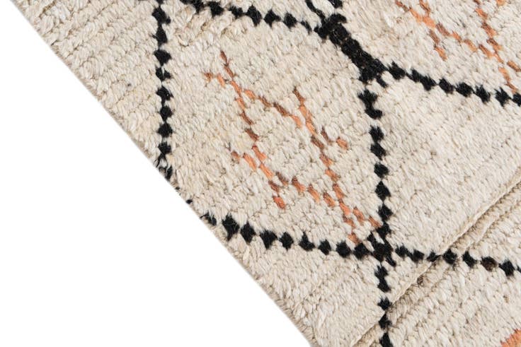 Detail image of 3' x 5' 4 Hand Knotted Moroccan Wool Rug