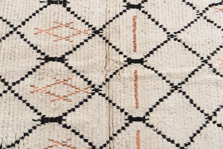 3' x 5' 4 Hand Knotted Moroccan Wool Rug