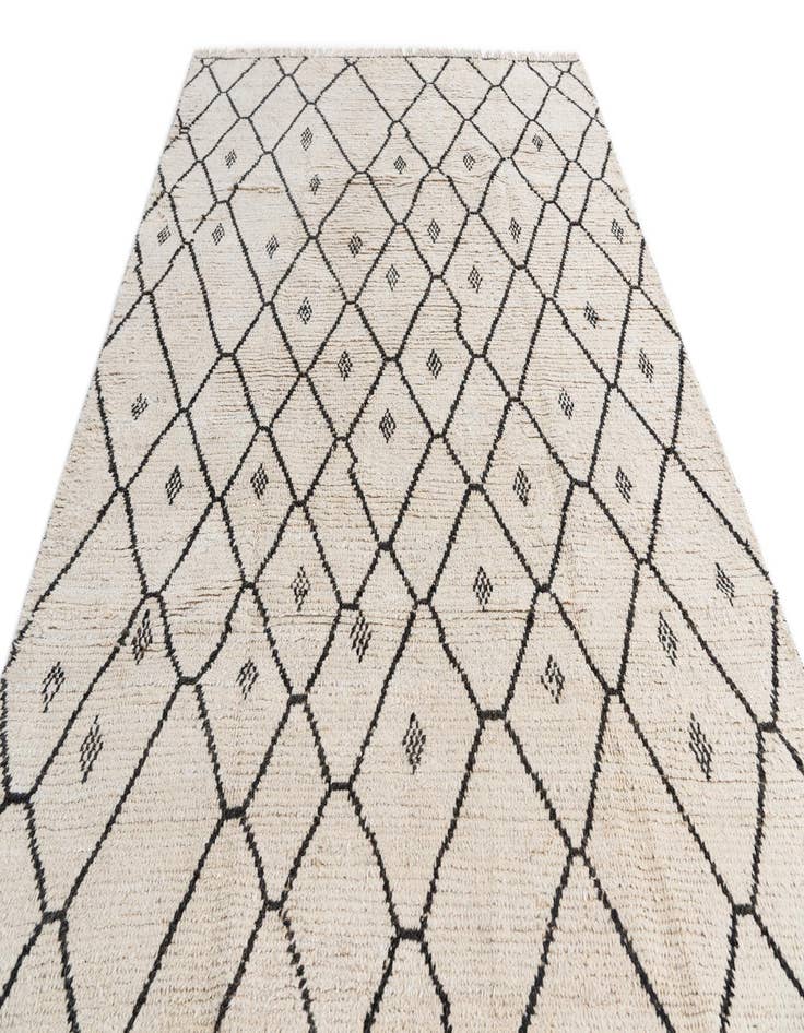 Detail image of 6' 2 x 9' 8  Hand Knotted Moroccan Wool Rug