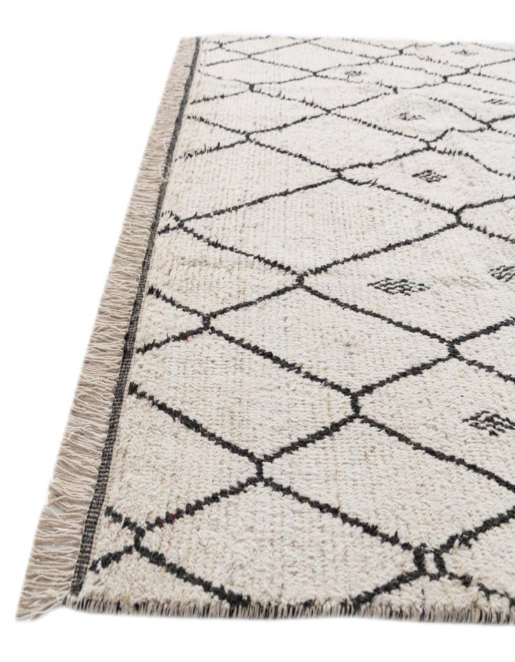 Detail image of 6' 2 x 9' 8  Hand Knotted Moroccan Wool Rug