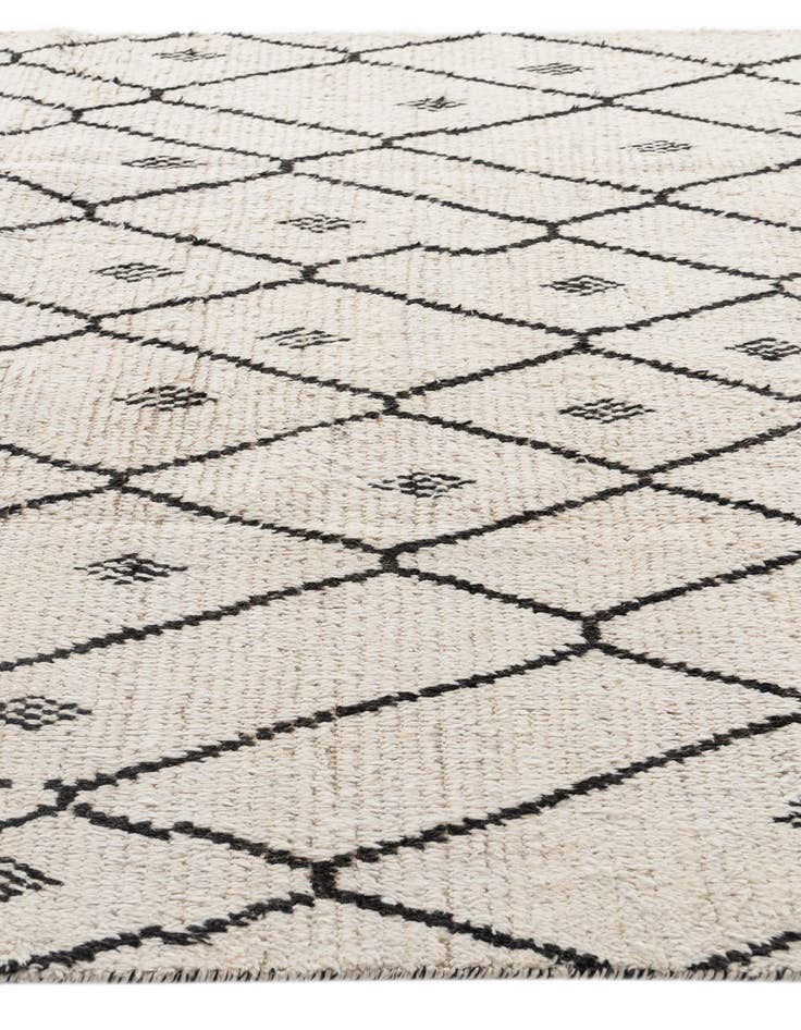 Detail image of 6' 2 x 9' 8  Hand Knotted Moroccan Wool Rug