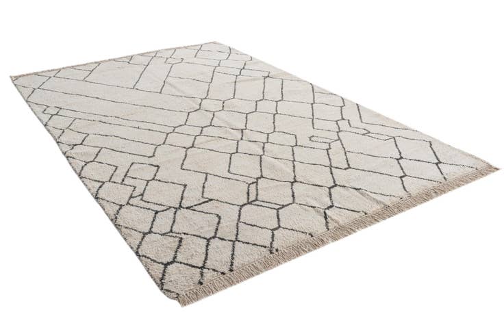 Detail image of 5' 10 x 9' Hand Knotted Moroccan Wool Rug