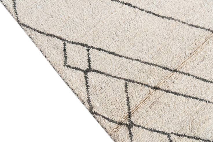 Detail image of 5' 10 x 9' Hand Knotted Moroccan Wool Rug