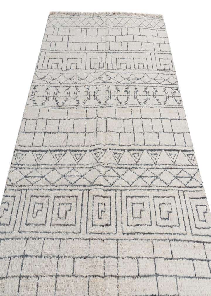 5' 2 x 7' 8 Hand Knotted Moroccan Wool Rug