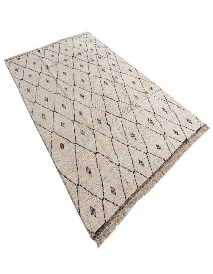 Detail image of 6' 2 x 9' 5  Hand Knotted Moroccan Wool Rug