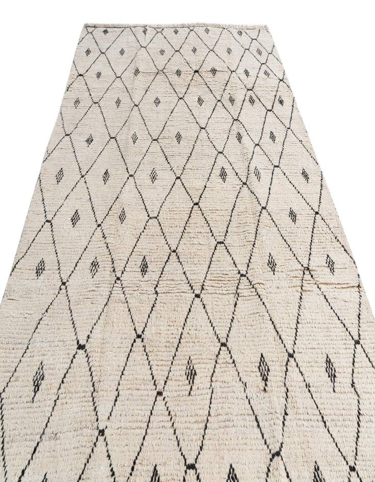 Detail image of 6' 2 x 9' 5  Hand Knotted Moroccan Wool Rug