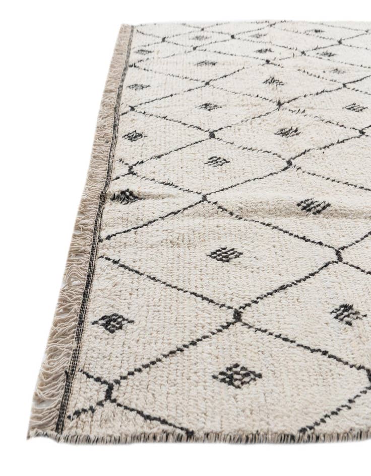 Detail image of 6' 2 x 9' 5  Hand Knotted Moroccan Wool Rug