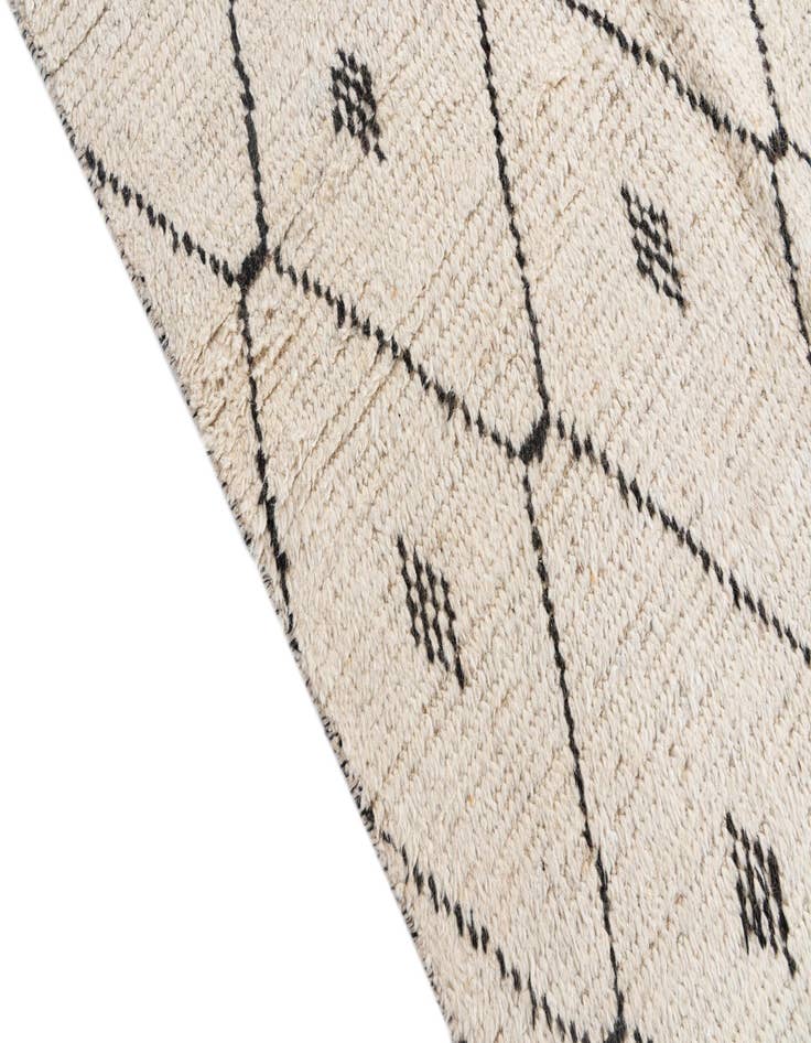 Detail image of 6' 2 x 9' 5  Hand Knotted Moroccan Wool Rug