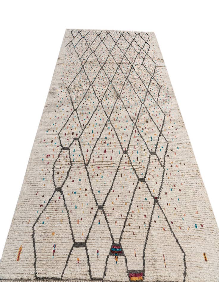 Detail image of 6' x 10' 3  Hand Knotted Moroccan Wool Rug