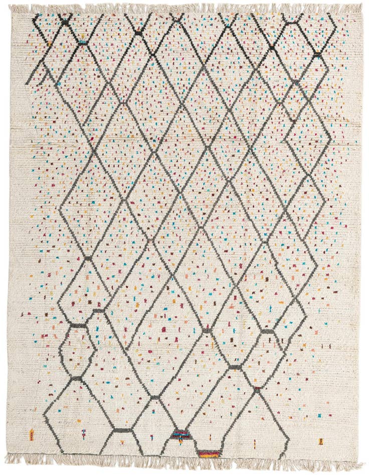 Detail image of 6' x 10' 3 Hand Knotted Moroccan Wool Rug
