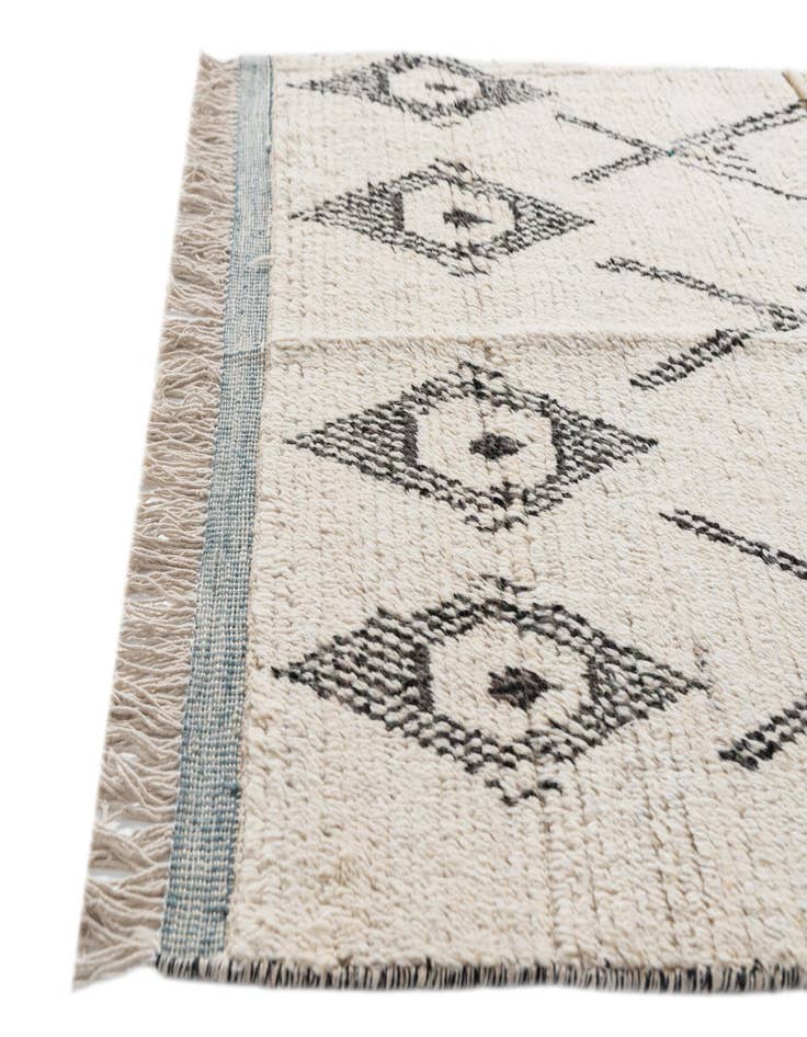 Detail image of 4' 1 x 6' 8  Hand Knotted Moroccan Wool Rug