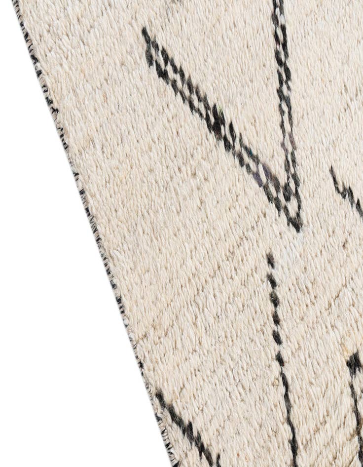 Detail image of 4' 1 x 6' 8  Hand Knotted Moroccan Wool Rug