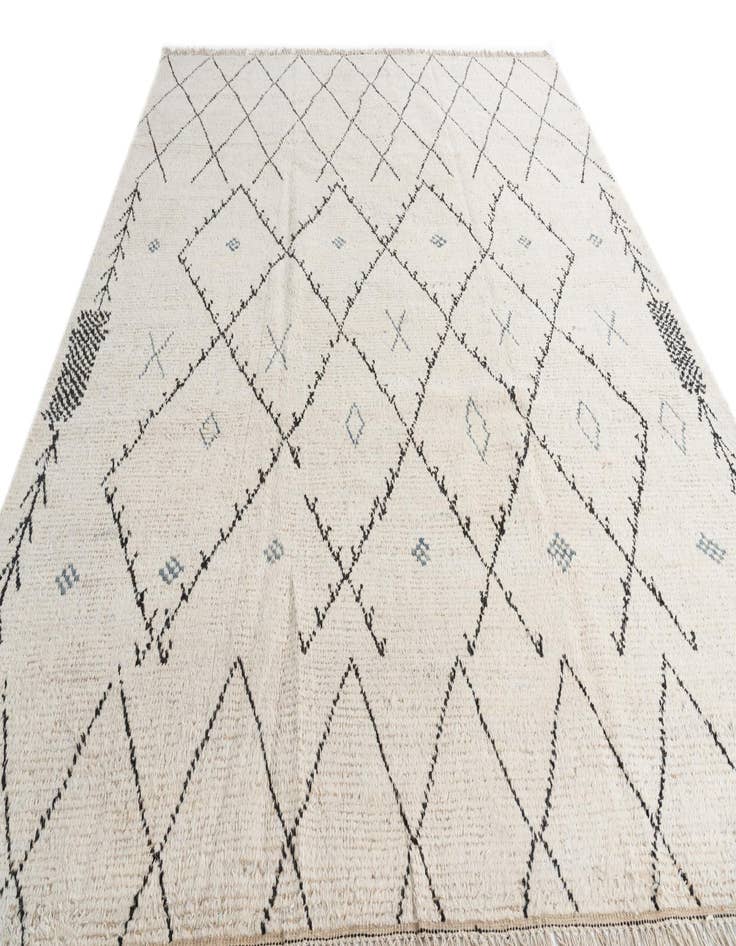 Detail image of 8' x 10' 8  Hand Knotted Moroccan Wool Rug