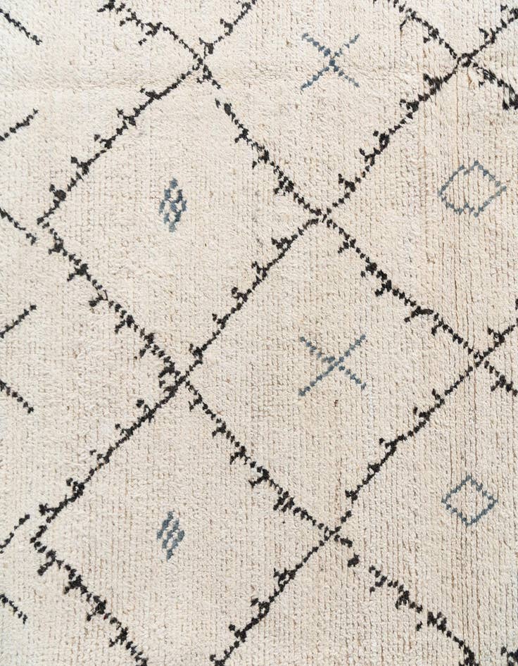 Detail image of 8' x 10' 8  Hand Knotted Moroccan Wool Rug