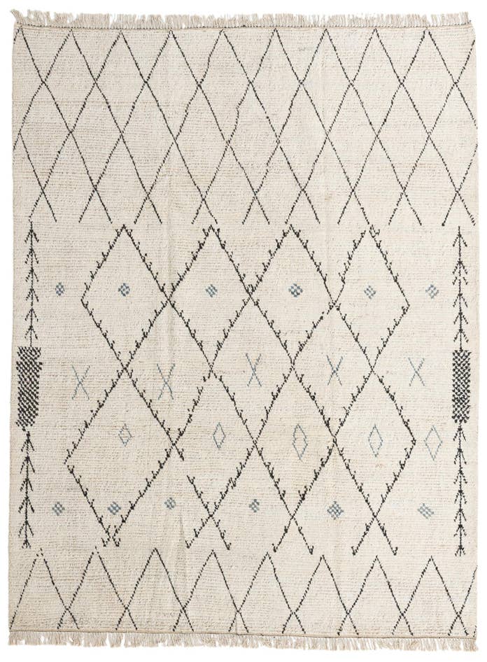 Detail image of 8' x 10' 8 Hand Knotted Moroccan Wool Rug