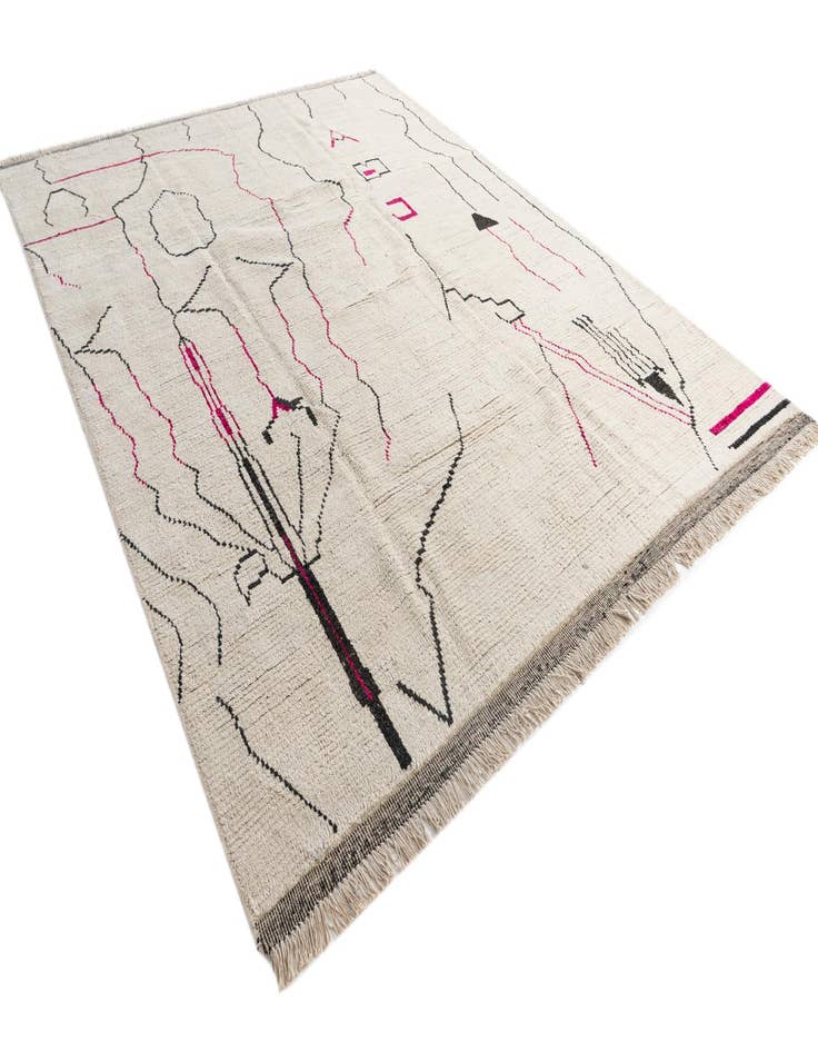 Detail image of 8' 2 x 10' 9  Hand Knotted Moroccan Wool Rug