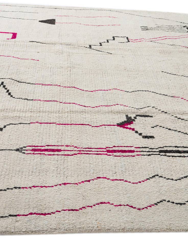 Detail image of 8' 2 x 10' 9  Hand Knotted Moroccan Wool Rug