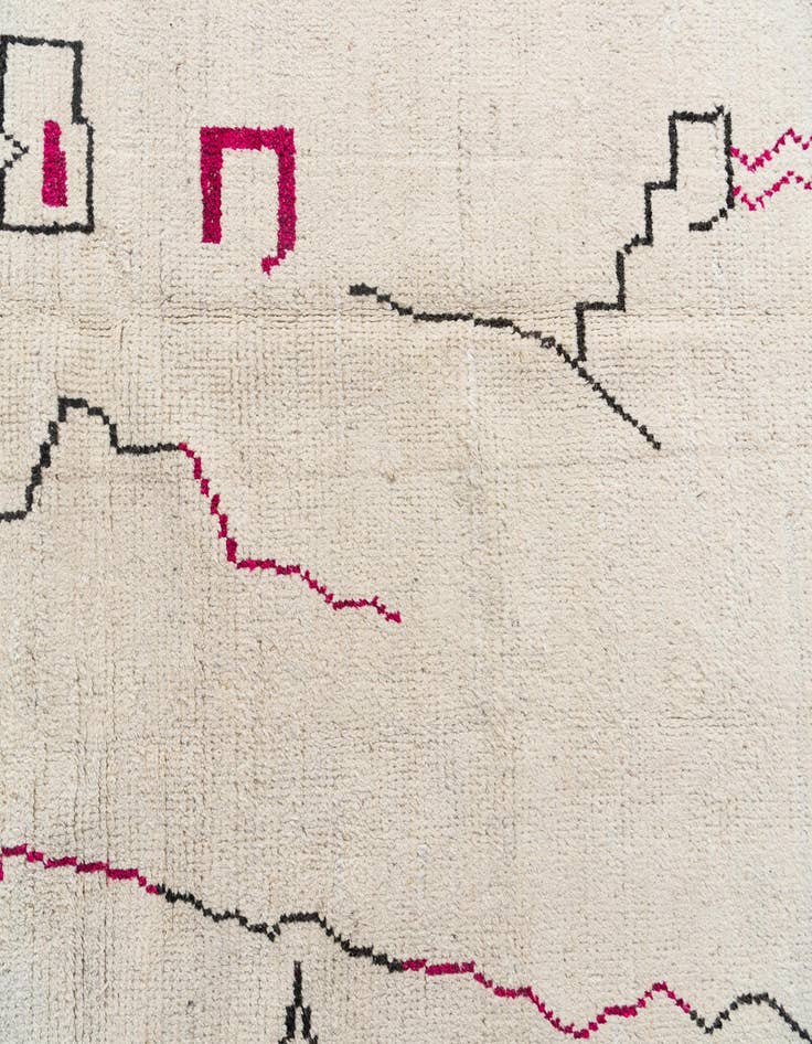 Detail image of 8' 2 x 10' 9  Hand Knotted Moroccan Wool Rug