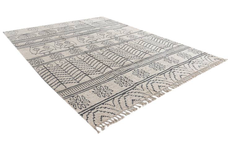 Detail image of 8' x 10' 5 Hand Knotted Moroccan Wool Rug