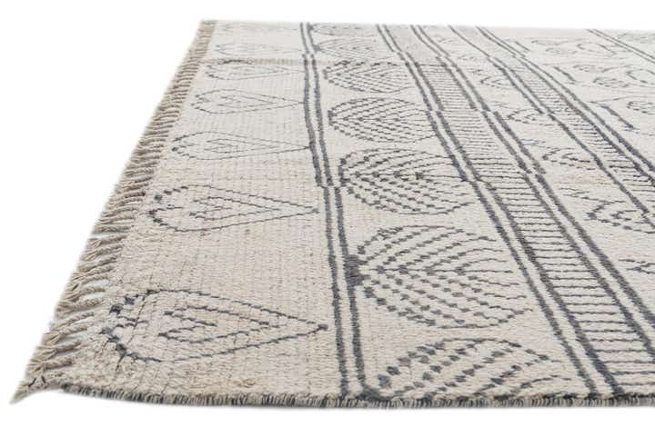 8' x 10' 5 Hand Knotted Moroccan Wool Rug