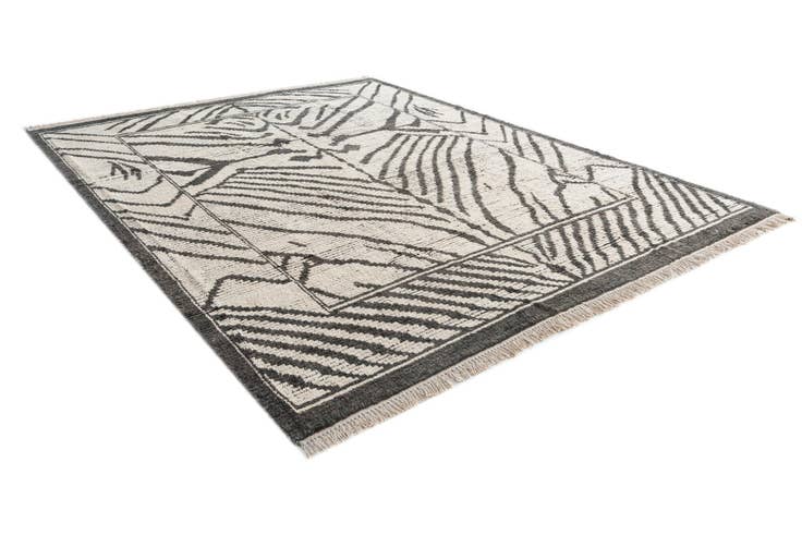 Detail image of 8' 3 x 10' 6 Hand Knotted Moroccan Wool Rug