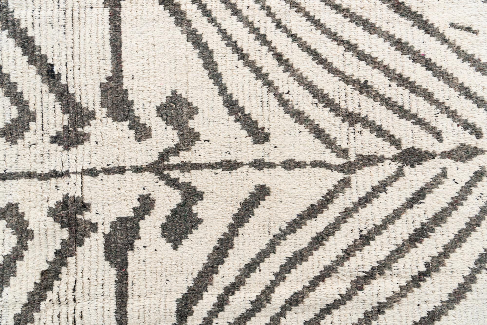 8' 3 x 10' 6 Hand Knotted Moroccan Wool Rug