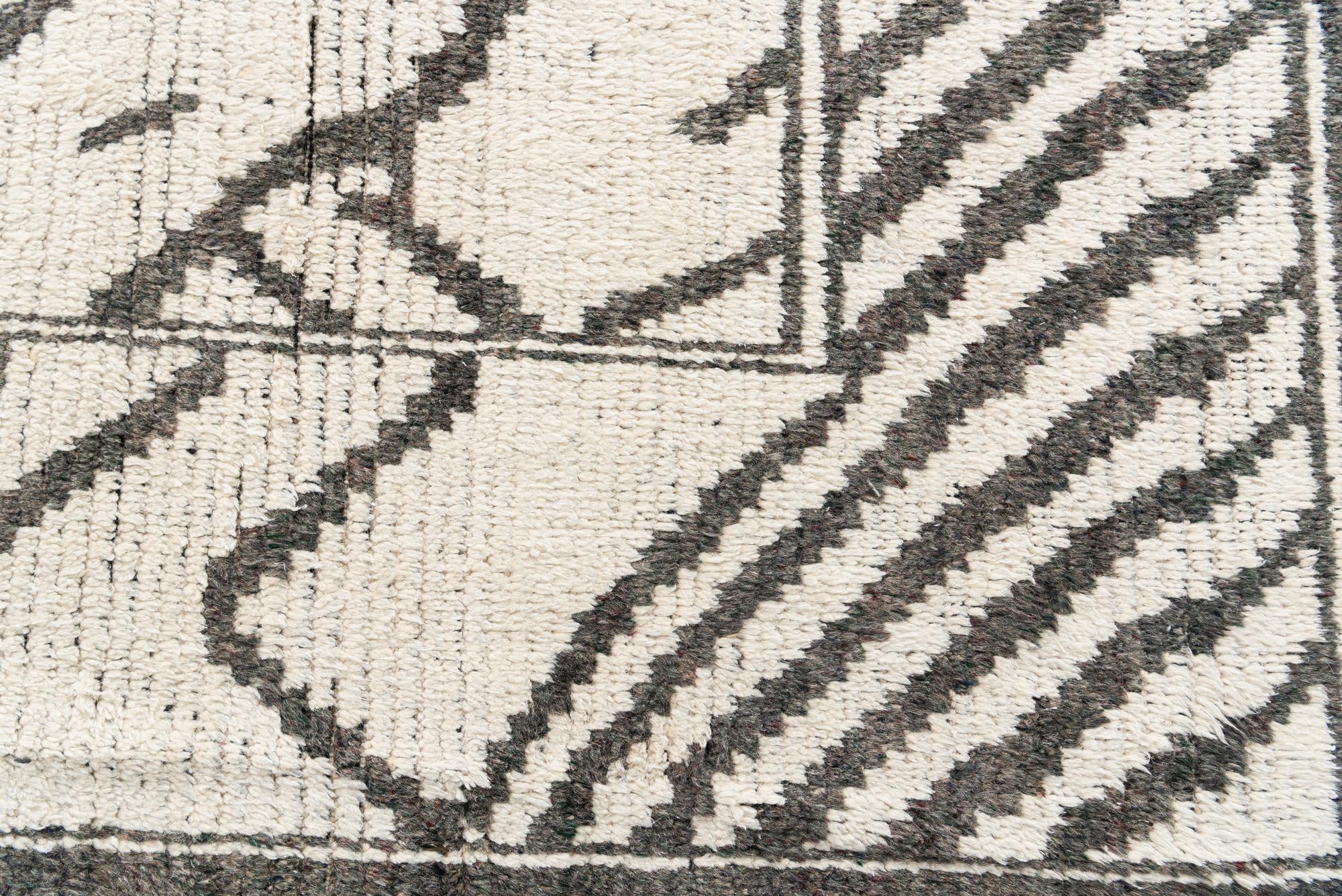 8' 3 x 10' 6 Hand Knotted Moroccan Wool Rug