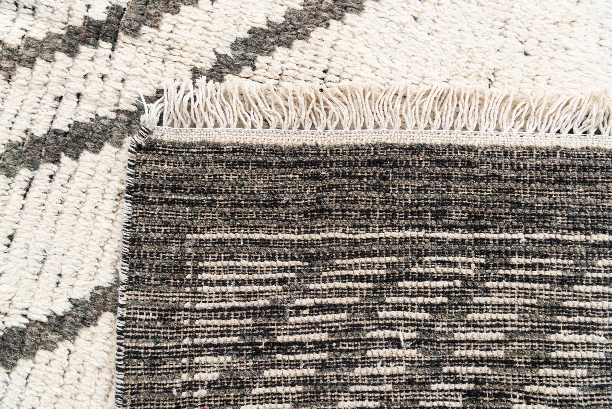 8' 3 x 10' 6 Hand Knotted Moroccan Wool Rug