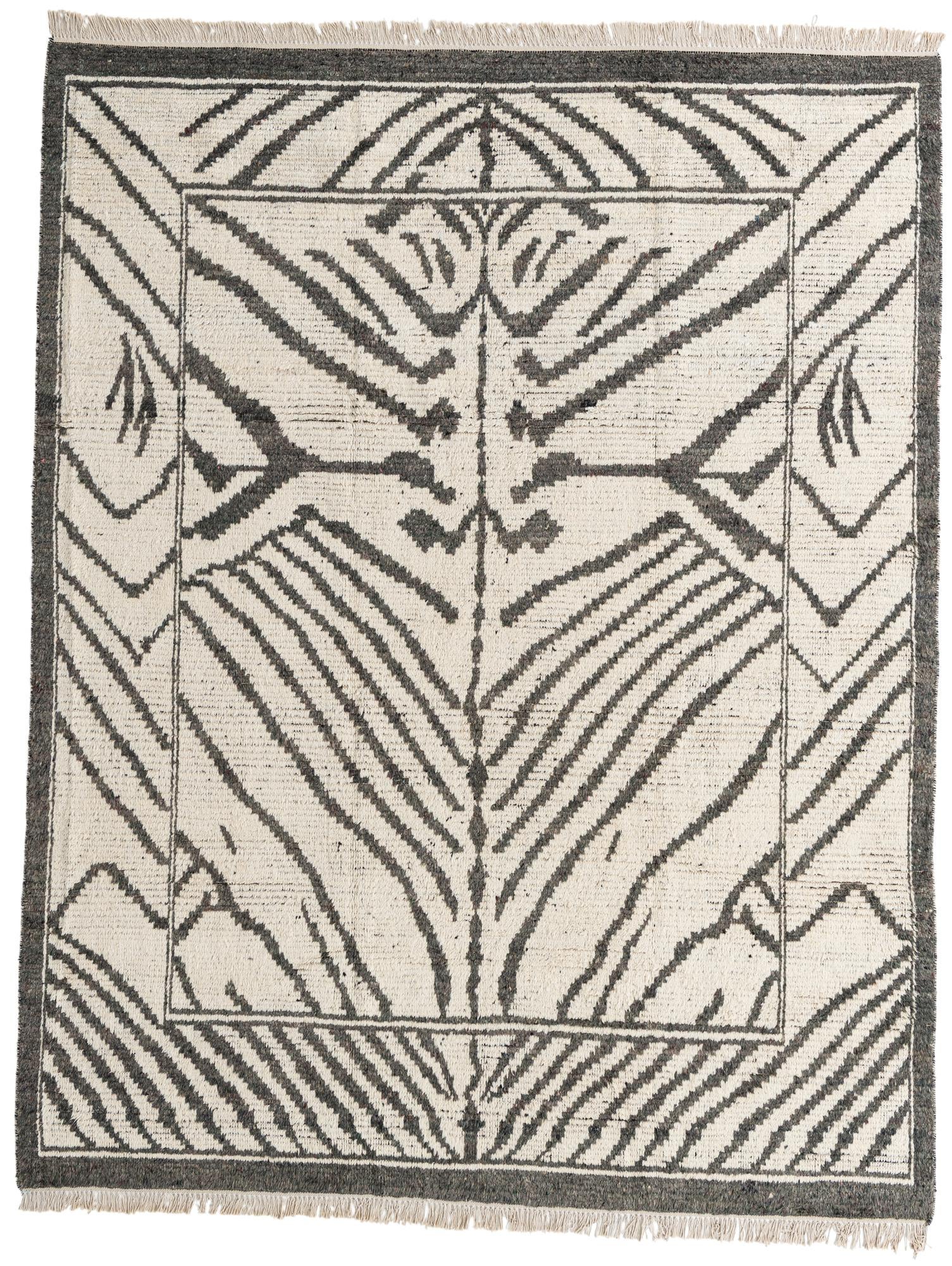 8' 3 x 10' 6 Hand Knotted Moroccan Wool Rug