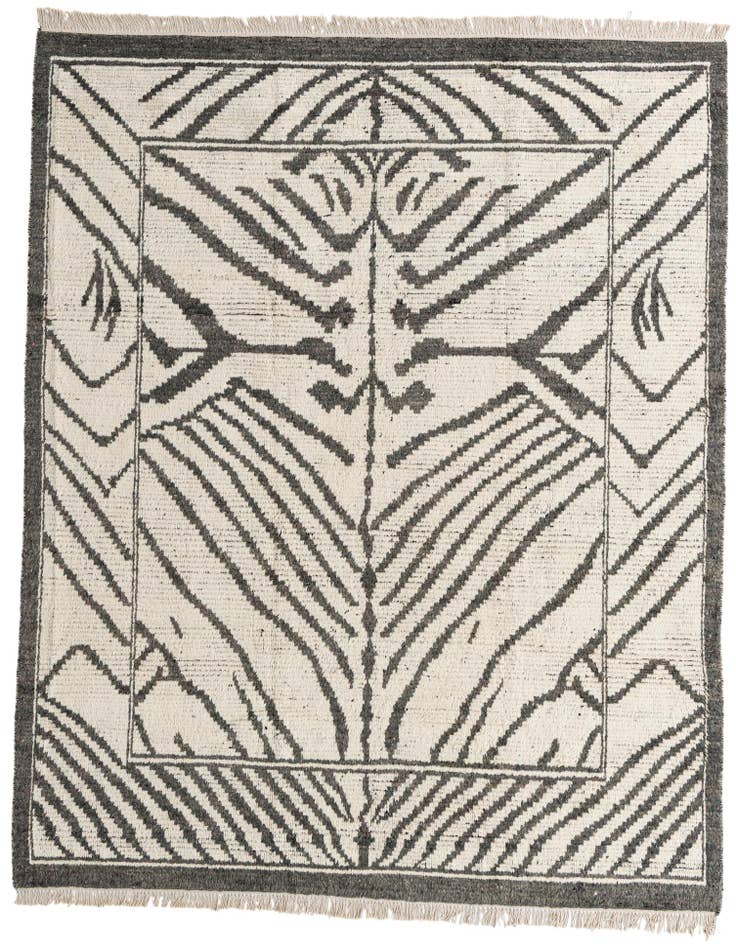 Detail image of 8' 3 x 10' 6 Hand Knotted Moroccan Wool Rug