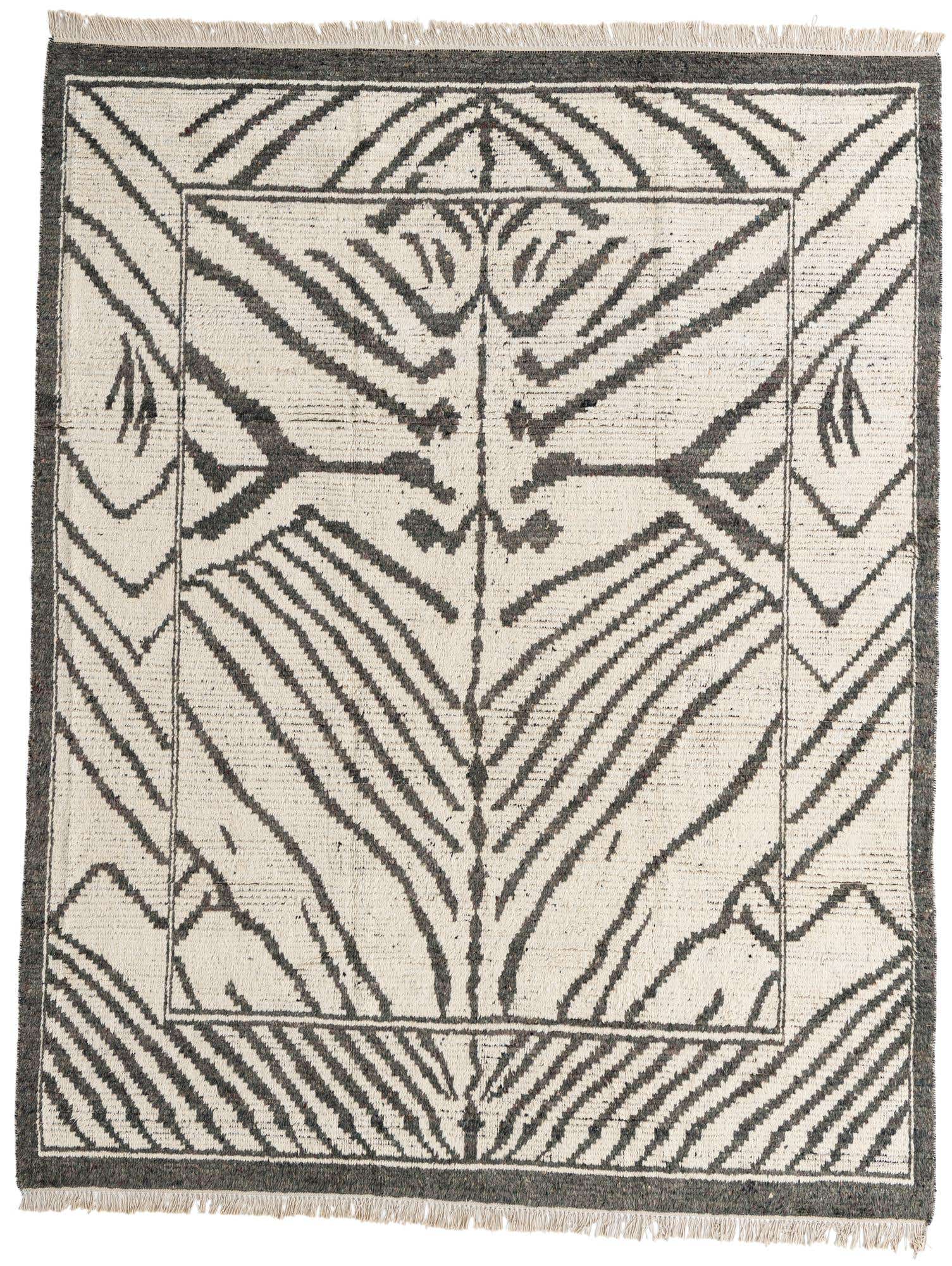 8' 3 x 10' 6 Hand Knotted Moroccan Wool Rug