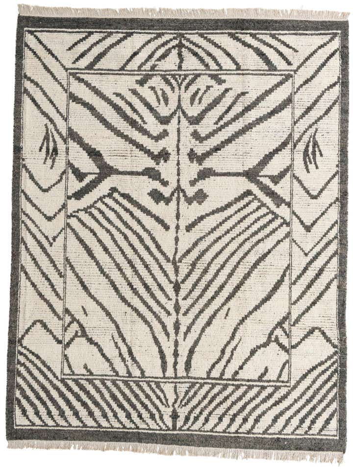 8' 3 x 10' 6 Hand Knotted Moroccan Wool Rug