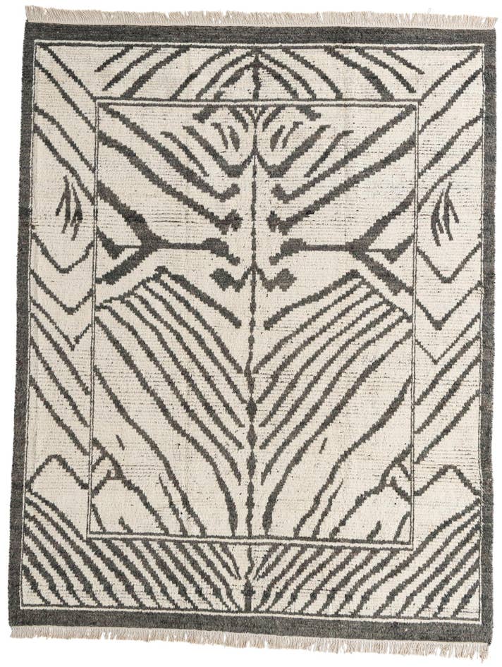 Detail image of 8' 3 x 10' 6 Hand Knotted Moroccan Wool Rug