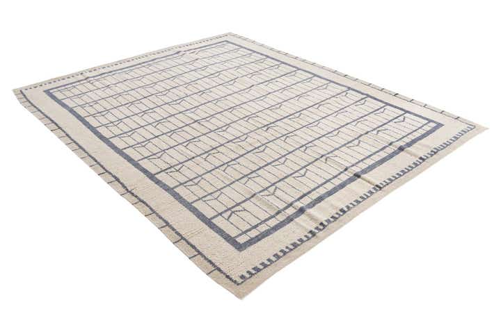 8' 8 x 10' 8 Hand Knotted Moroccan Wool Rug