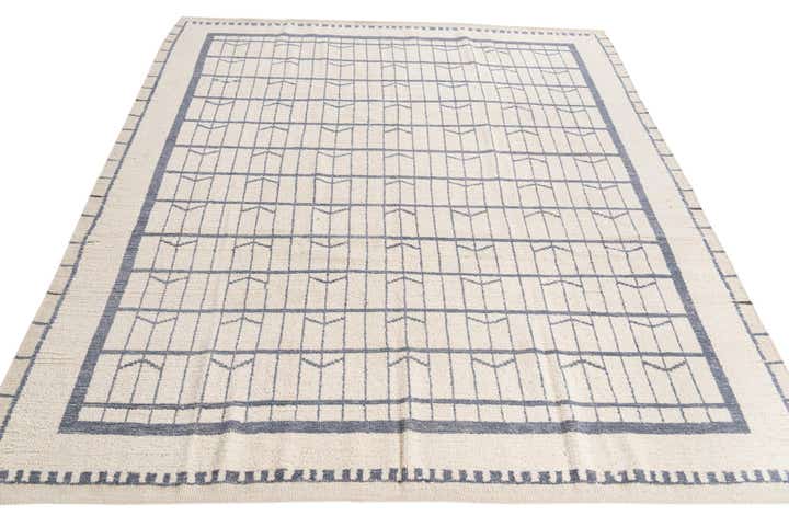 8' 8 x 10' 8 Hand Knotted Moroccan Wool Rug
