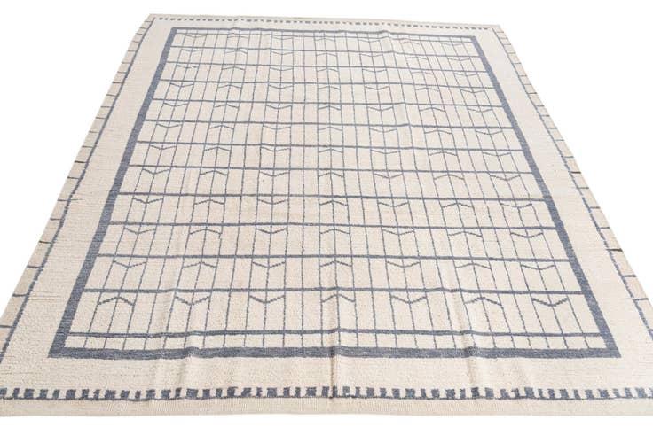 Detail image of 8' 8 x 10' 8 Hand Knotted Moroccan Wool Rug