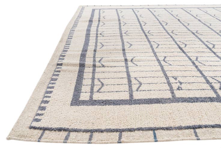 Detail image of 8' 8 x 10' 8 Hand Knotted Moroccan Wool Rug