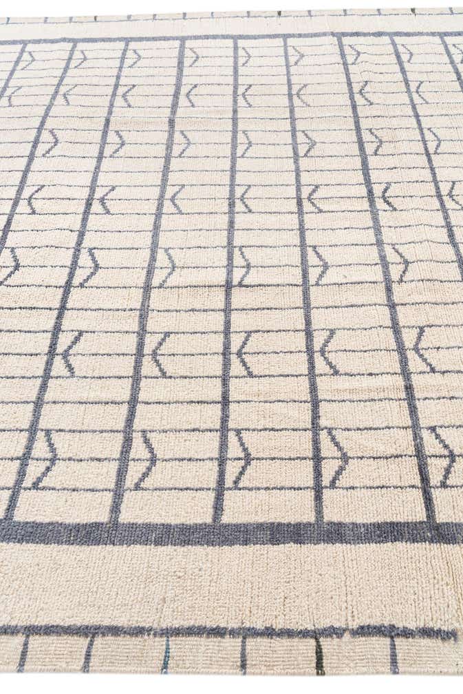 8' 8 x 10' 8 Hand Knotted Moroccan Wool Rug