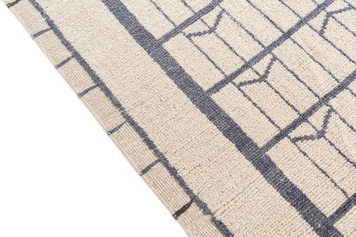 8' 8 x 10' 8 Hand Knotted Moroccan Wool Rug